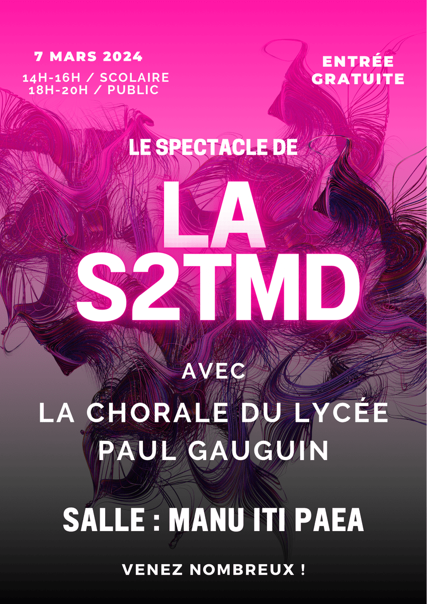 📣 Spectacle captivant de la S2TMD🎭