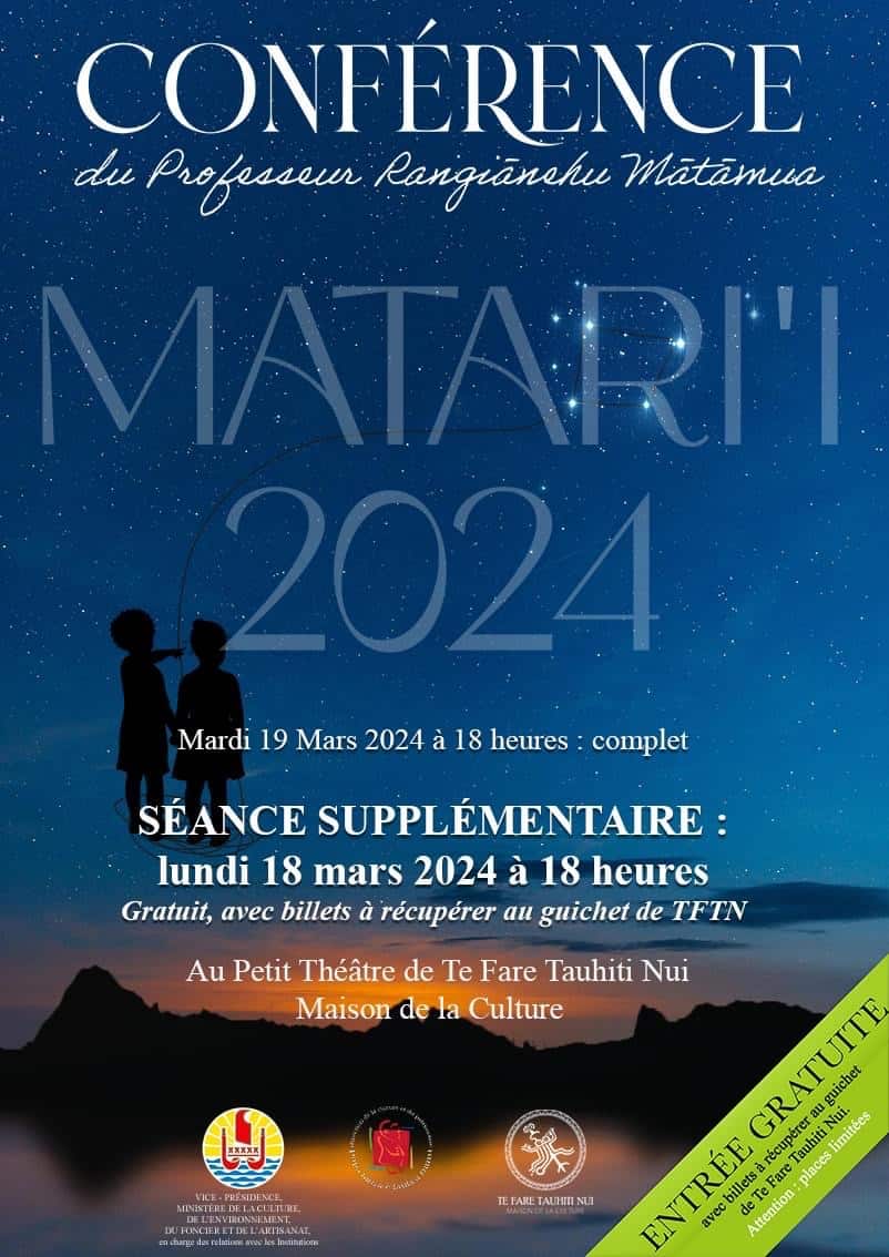 Conférence publique du professeur Rangiānehu MĀTĀMUA-MATARI’I 2024