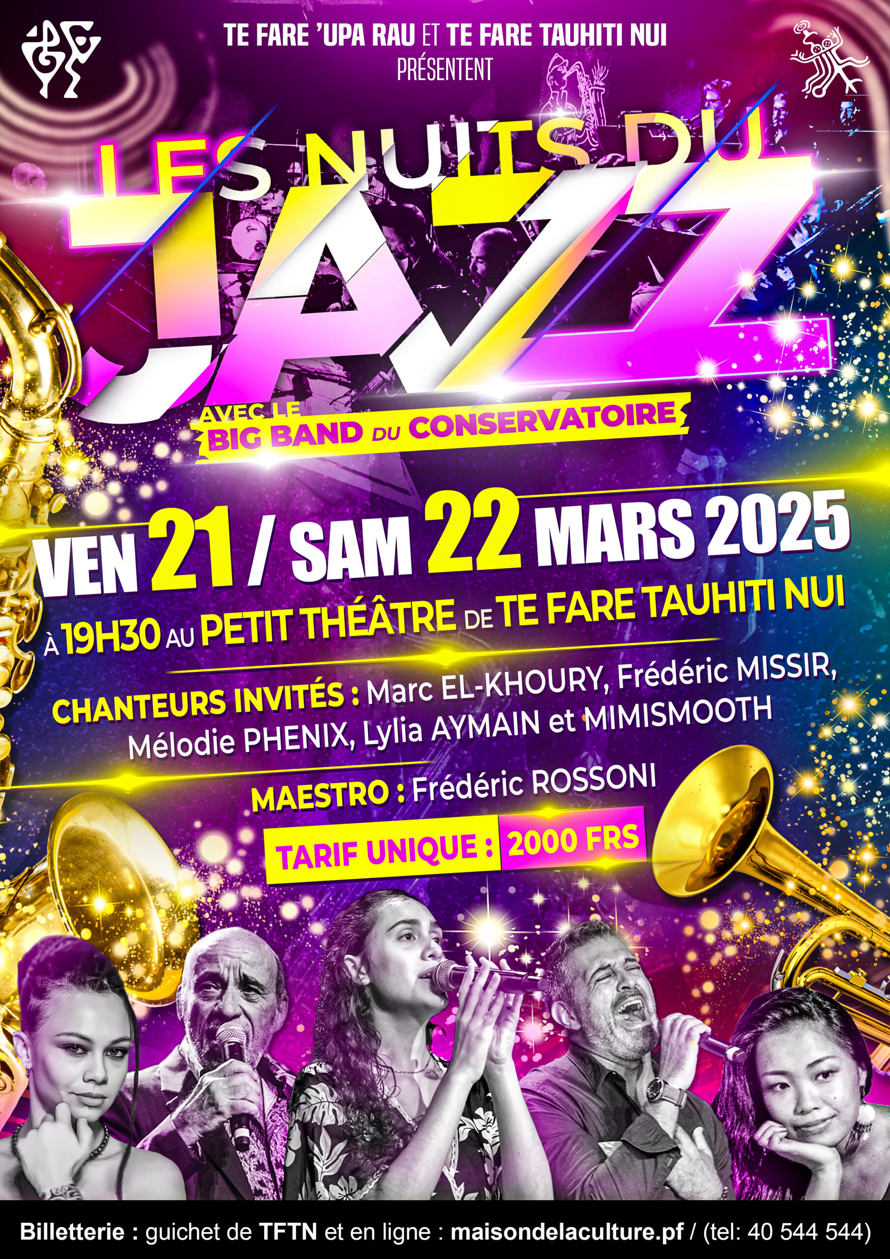 LES NUITS DU JAZZ : SOIREE DU VENDREDI 21 MARS 2025