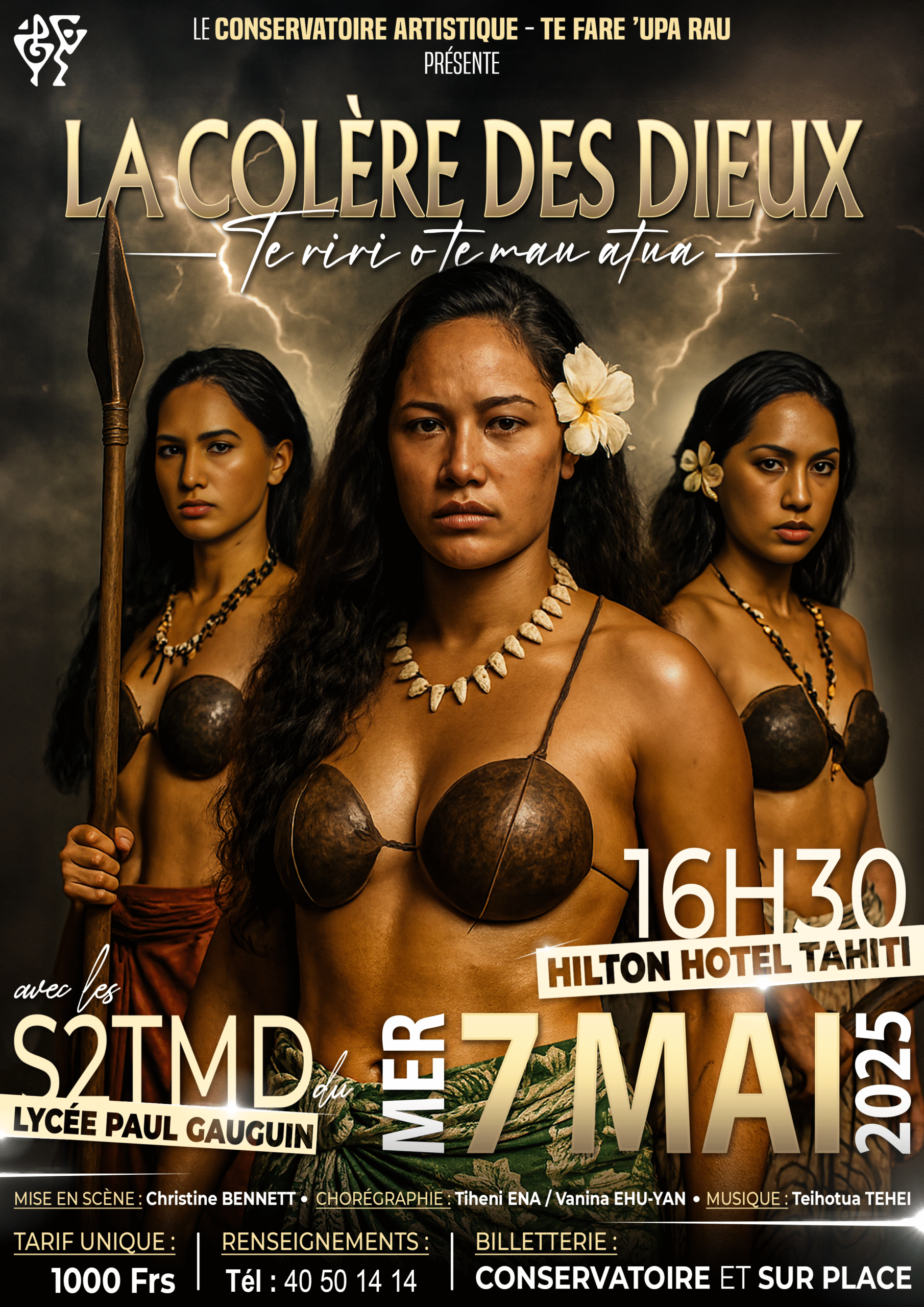 SPECTACLE S2TMD - La Colère des Dieux -Te riri o te Mau Atua