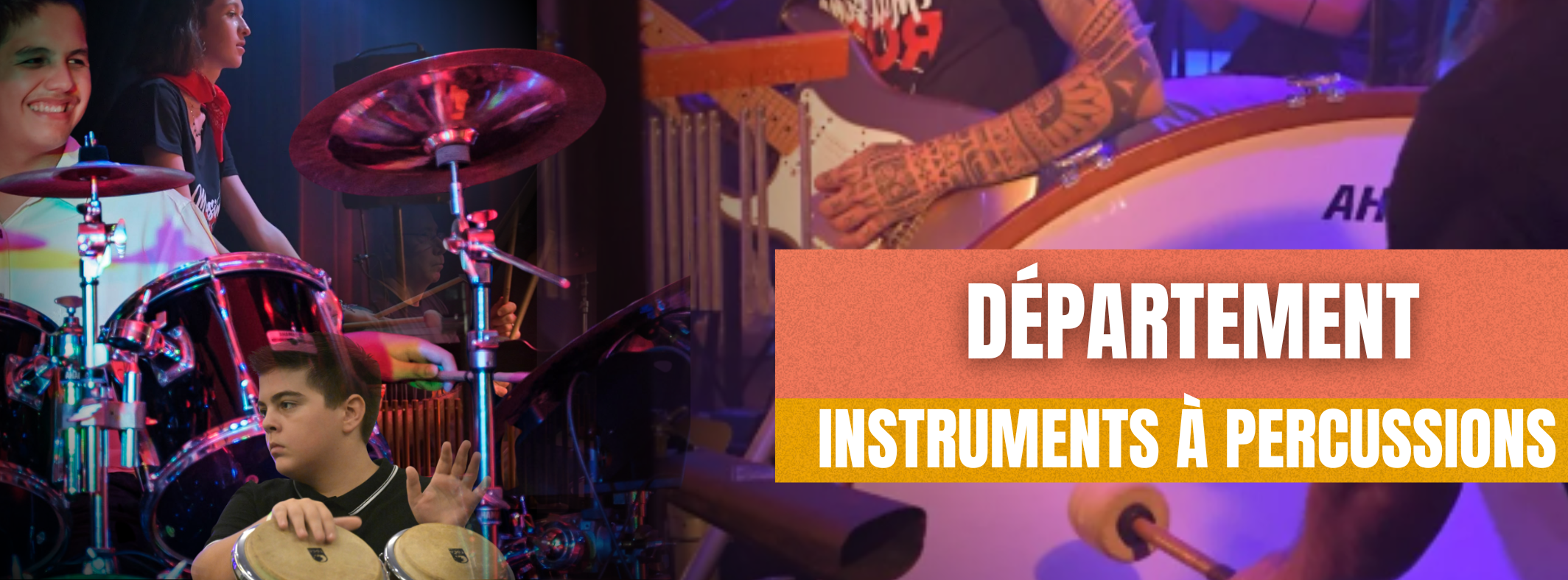 Bannière web arts classiques - département - Instruments à percussions